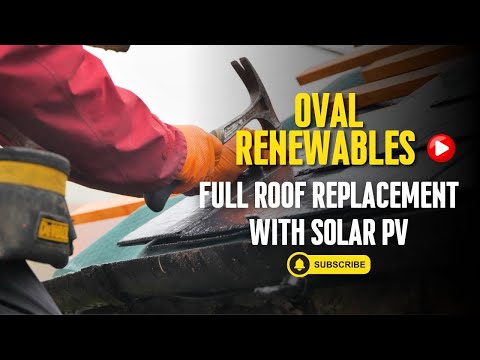 Full roof replacement with this Solar PV Project!