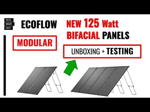 EcoFlow 125w Modular BiFacial Solar Panels