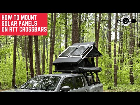How to Mount Solar Panels on a Wedge Style Roof Top Tent (Openroad Roof Top Tent)