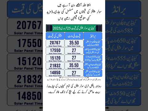 Solar Panel Price in Pakistan