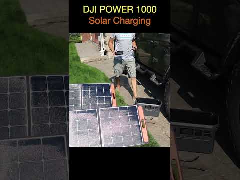 How to Charge the DJI POWER 1000 with Solar Panels #DJI #power1000 #jeepcamping #solarpanels