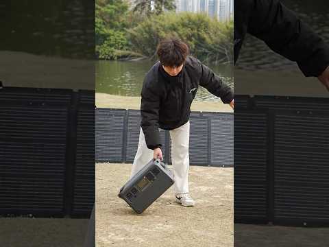 How to recharge DJI Power 1000 portable power station using solar panels: ASMR edition π