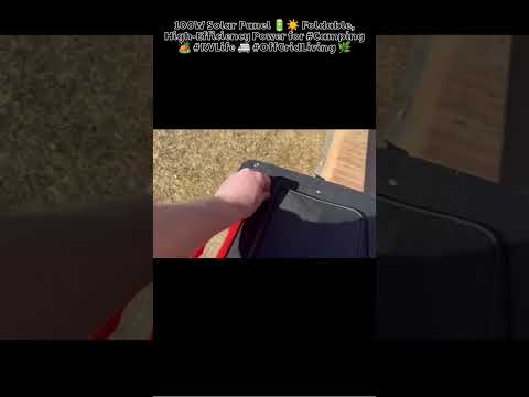 100W Solar Panel 🔋☀️ Foldable, High-Efficiency Power for #Camping 🏕️ #RVLife 🚐 #OffGridLiving 🌿