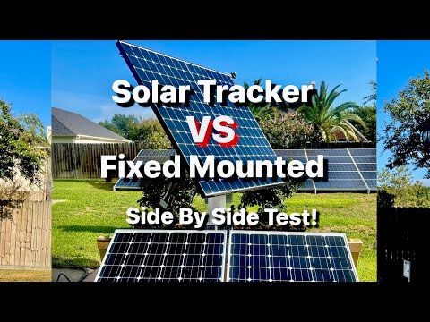 Solar Tracker VS Fixed Mount solar panels Charging the EcoFlow Delta Pro.