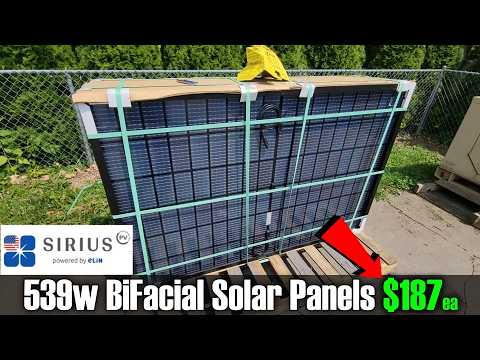 WHOA 415w/539w BiFacial Solar Panels for $187ea Assembled in USA!!