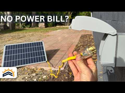 Plugged A Solar Panel Into My Home For 7 Days | Here’s What Happened