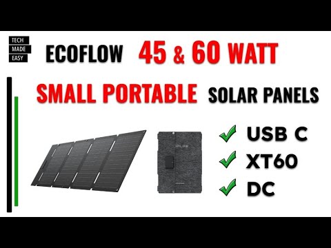 LIGHT PORTABLE EcoFlow 45w and 60w solar panels