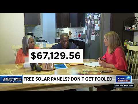 Free solar panels? Don’t get fooled