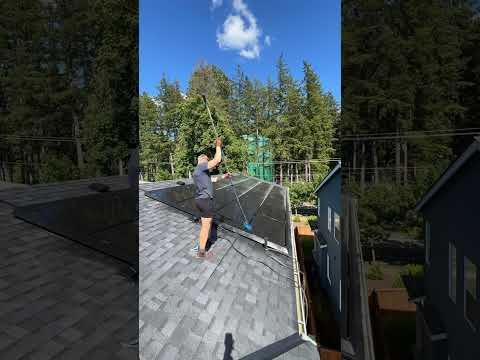 How to clean solar panels EASILY