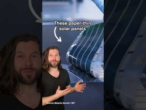 These paper-thin solar panels can turn any surface into a power source! #shorts