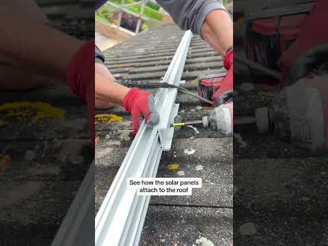 See how solar panels attach to the roof #solarpower #solarpv #solar