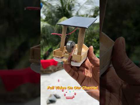 Solar Power Boat Useing Dc Motor | School Science Project #shorts #solar #dcmotor