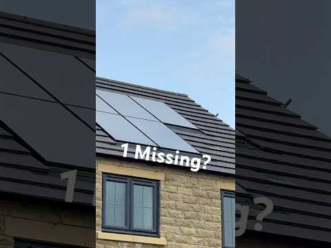 The Curious Case of The Missing Solar panel…