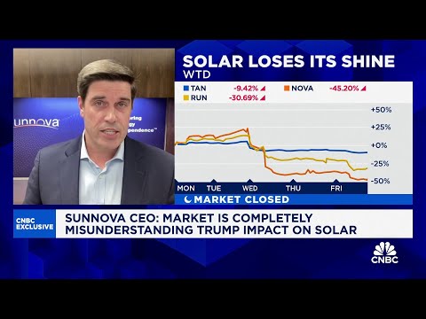 Market misunderstanding Trump administration’s impact on solar energy, says Sunnova CEO John Berger