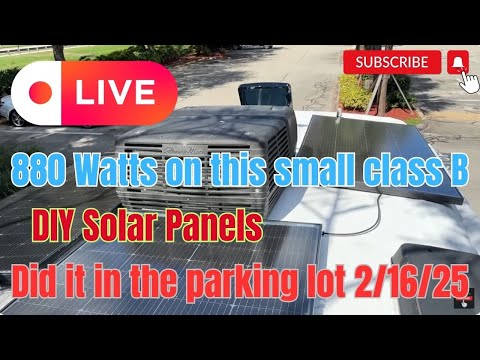 Live Update: DIY Solar Panels Installed on RV Roof – 880 Watts Added While on the Road! 2/16/25