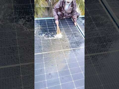 solar panel water #cleaning #system in india #installation solar #solar_power #soldering #Shorts