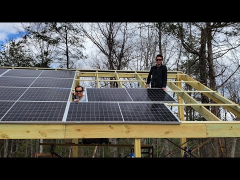 Using solar panels as a roof, 8kw solar array (follow up) utilizing the sun to be off grid
