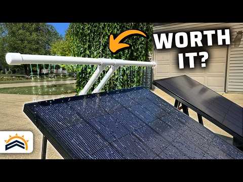 Surprising Power Gains By Cooling Solar Panels