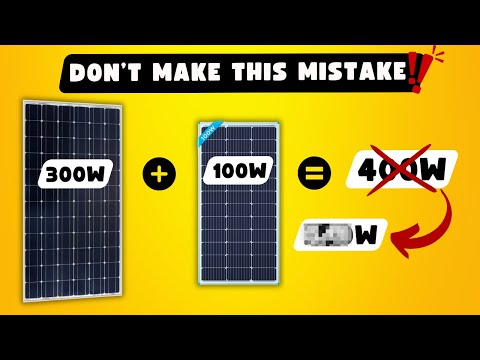 How to Wire Different Sizes of Solar Panels ? Series – Parallel – Mixed?