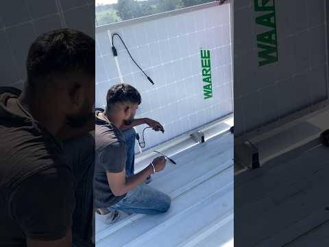Solar panel installation Fabrication structure #shortideo #solarenergy #solar