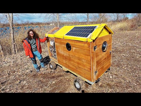 Adding Solar Panels On The Drivable Cabin Camper – Full Solar Build + Overnight Adventure