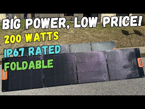 200 Watts For Under $200 Nurzviy SolarEpoch Foldable Solar Panels