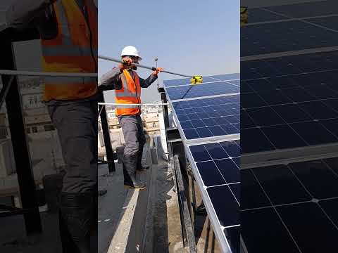 Complete all tools and safety before washing of solar panels #solar #construction #new #safetyfirst