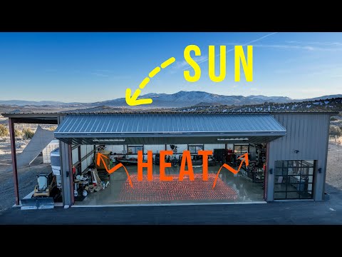 Using FREE HEAT from the Sun to Heat My Hangar