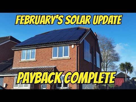 Solar payback complete ✅ February solar & energy update