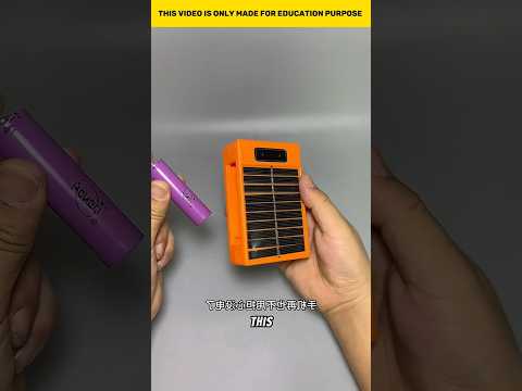 Charge Your Phone Anywhere! Solar Power Bank for Emergencies! #shortvideo