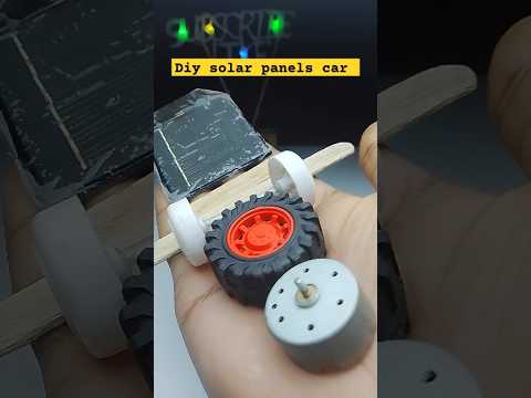 Diy amazing solar panels car making at home #shorts
