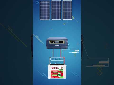 12v Solar inverter Battery Solar Panel Connection | how to connect solar panels