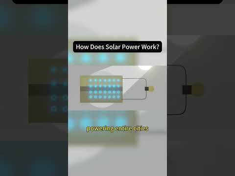 How Does Solar Power Work? Turning Sunlight into Electricity in 50 Seconds! ⚡☀️ #Shorts #solarpanel