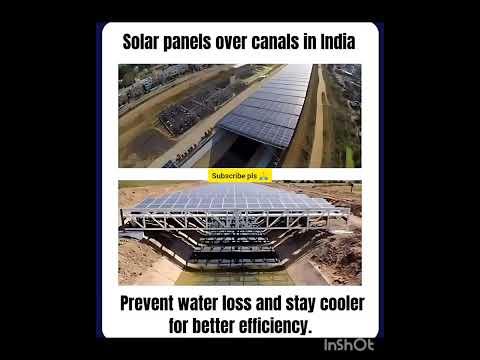 SMART MOVE – Solar Panels Over Canals #shorts #trending #Viral #mustaheed knowledge channel