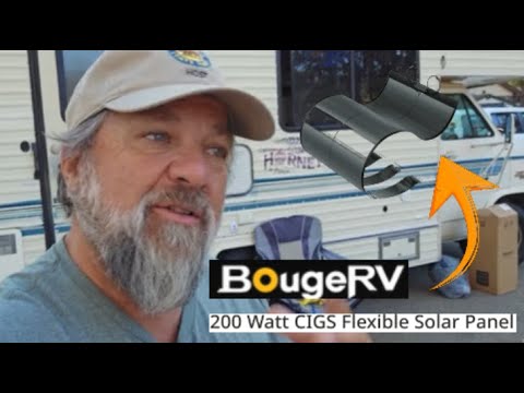 BougeRV Yuma 200W CIGS Thin-film Flexible Solar Panel with Tape.
