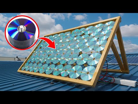 Free Electricity ! Turn Old CDs Into DIY Solar Panels | Smart Recycling Saves Millions of Dollars”