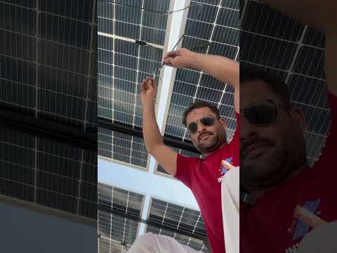Solar panels sparking short circuit
