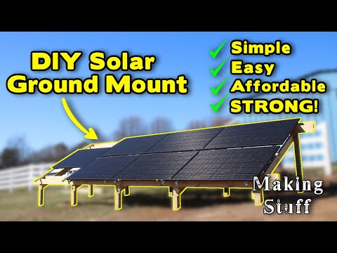 DIY Solar Panel Ground Mount – Easy & Affordable