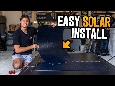 DIY Solar Panel Install on my Rooftop Tent WITHOUT DRILLING
