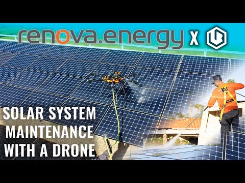 Cleaning Solar Panels With A Drone | Renova Energy X Lucid Bots