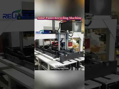 Do you want to know how to recycle scrapped solar photovoltaic panels?#solarpanelrecyclingplant