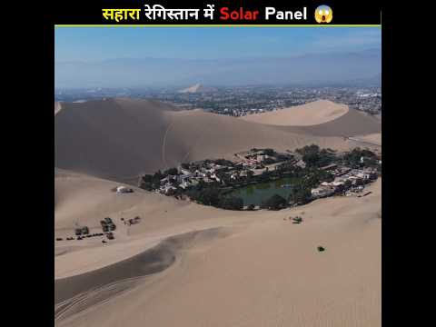 Solar Panels In The Sahara Desert 😱 #shorts #facts #solar #desert #shortsfeed