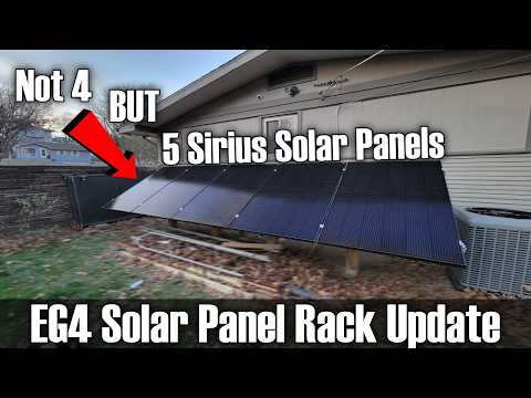 I Installed FIVE 415w Sirius BiFacial Solar Panels on a EG4 Brightmount Solar Panel Rack!!