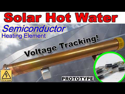 I built a PV DC Semiconductor Immersion Water Heating Element! diode chain application #science