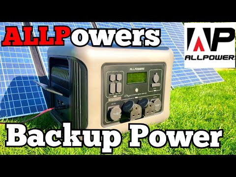 Backup R2500 Power supply and folding solar panel from Allpowers for your home.