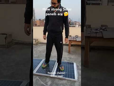 “How Strong Are Solar Panels? We DROPPED One from 50 Feet!”#shorts