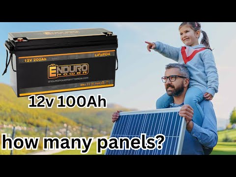 how many solar panels to charge 12.8v 200ah LiFePO4 Battery? #lifepo4battery #lifepo4