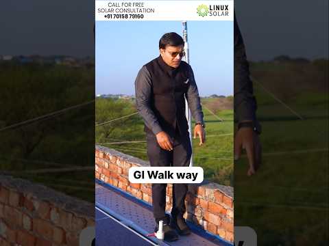 GI Walkway for Solar Panels #solarpannel #solartips