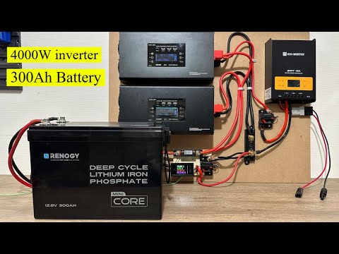 how to install a home solar energy storage system, Complete installation, renogy mini battery