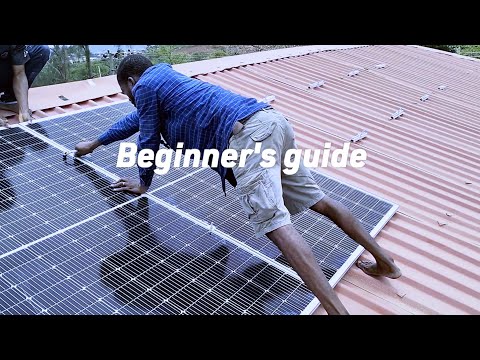 how to install solar panels using aluminium interlock (tutorial final part)